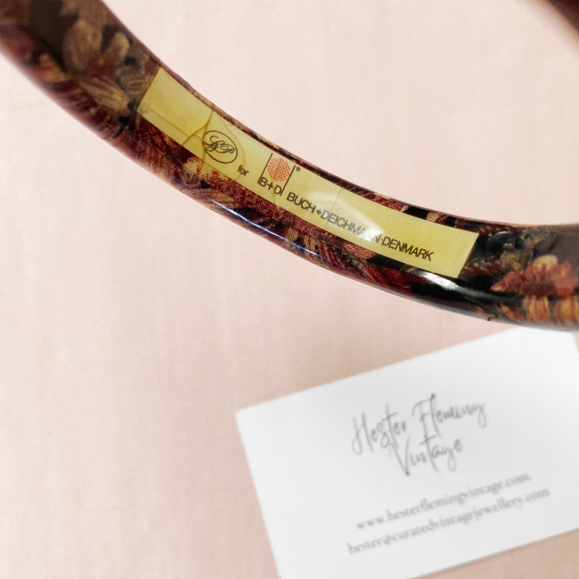 Retro collectible 1980s Buch + Deichmann statement bangle