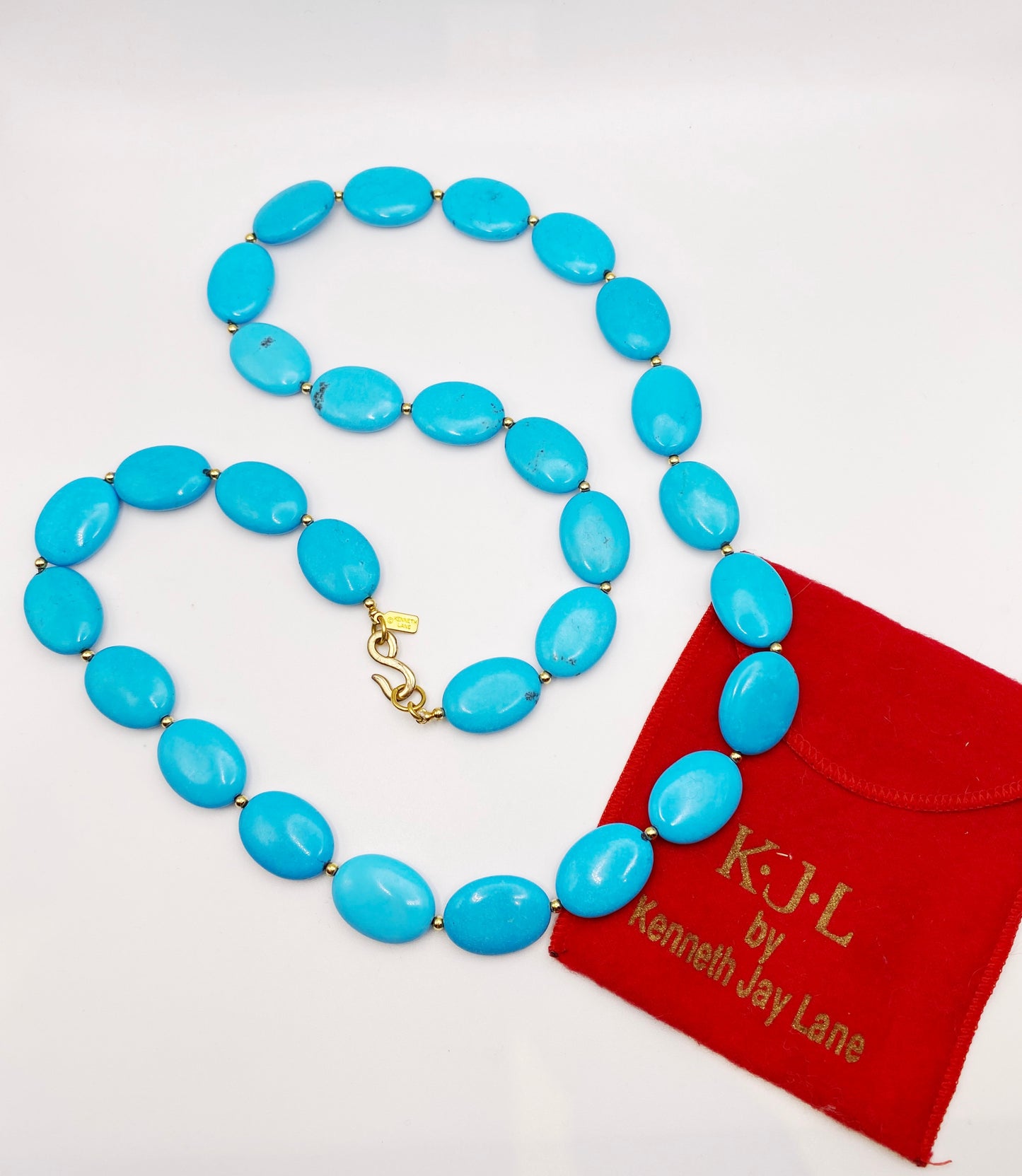 Kenneth Jay Lane Faux Turquoise Necklace