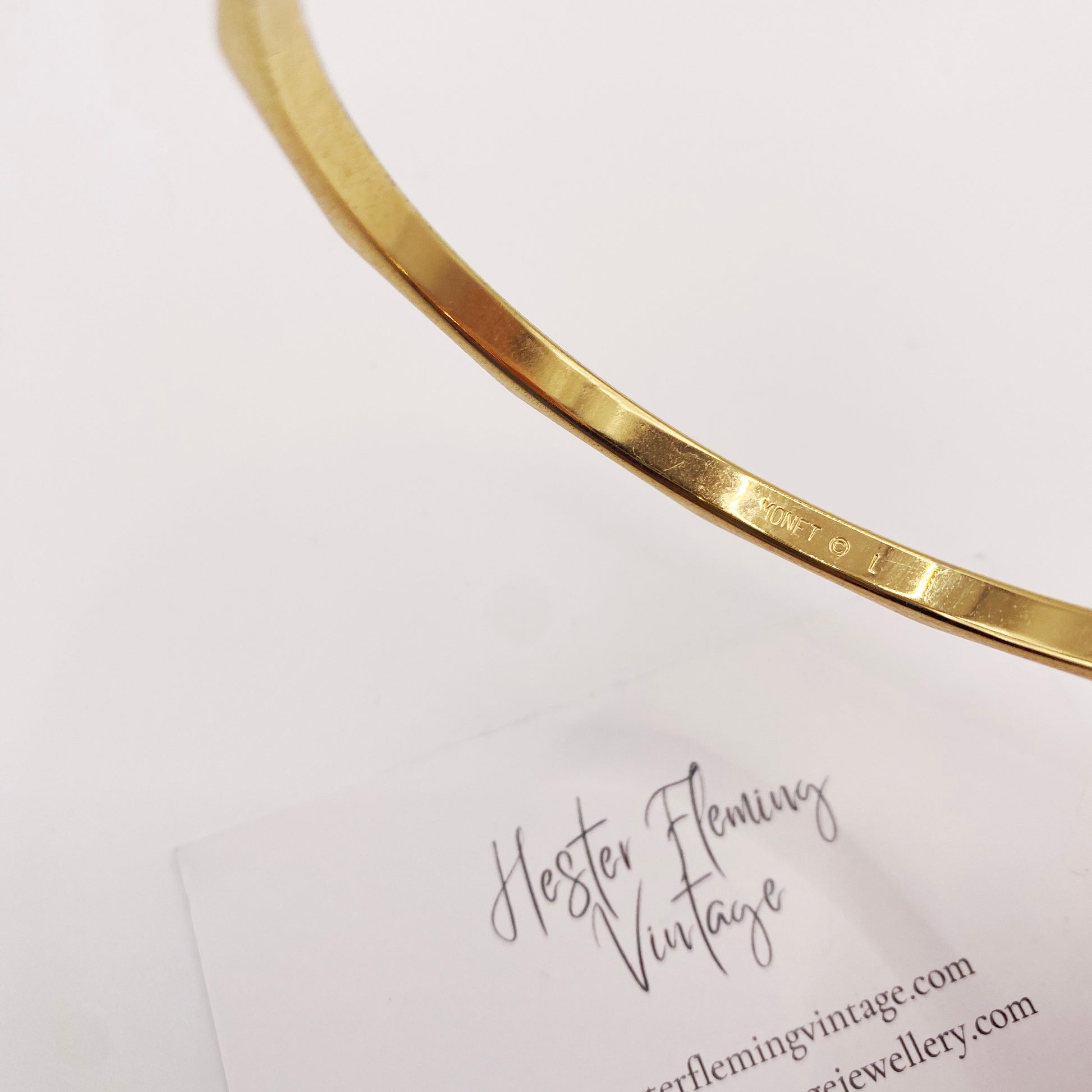 Classic 1970s Monet articulated bangle, ideal for vintage jewellery collectors