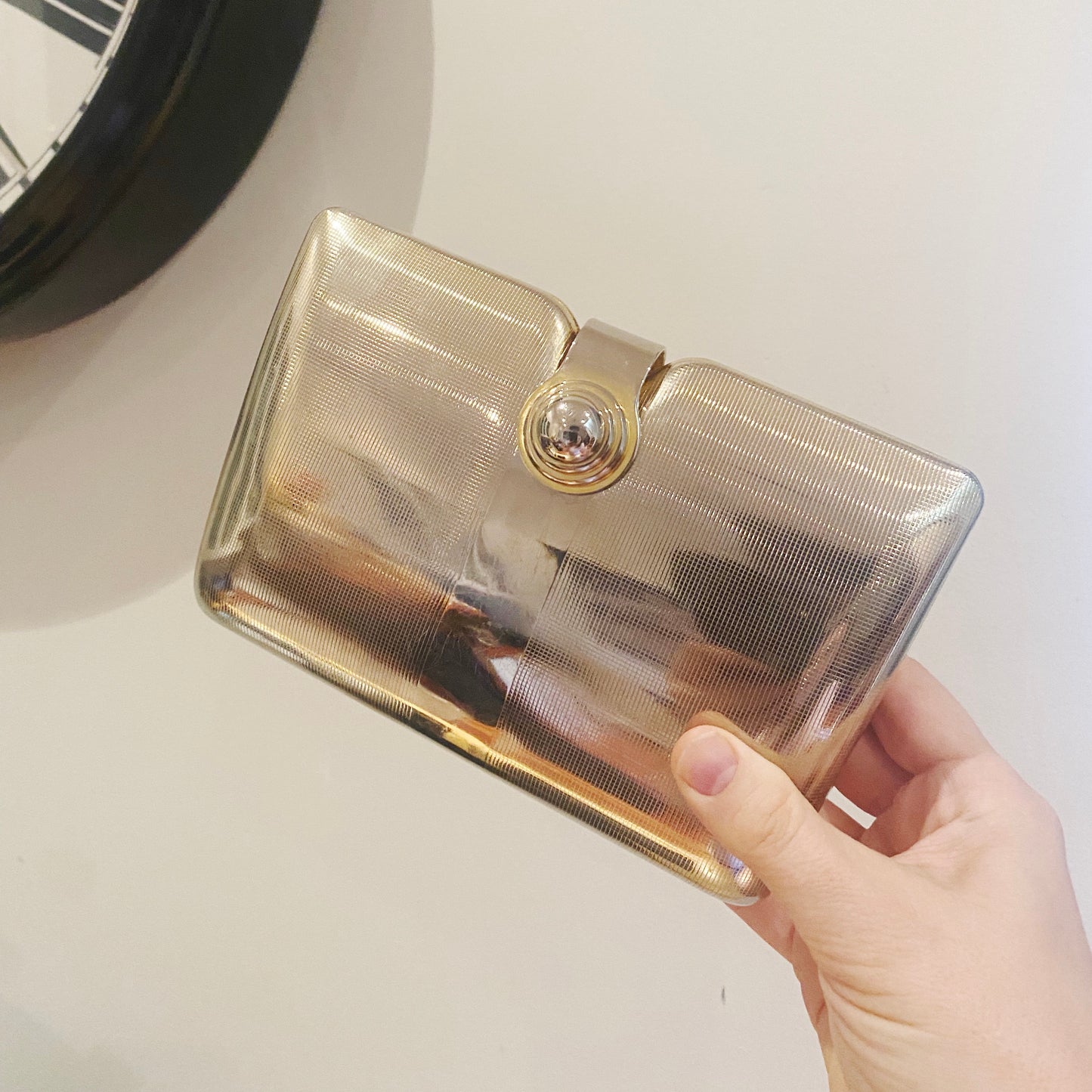 Vintage 1960s Mod clutch handbag in classic mid-century style