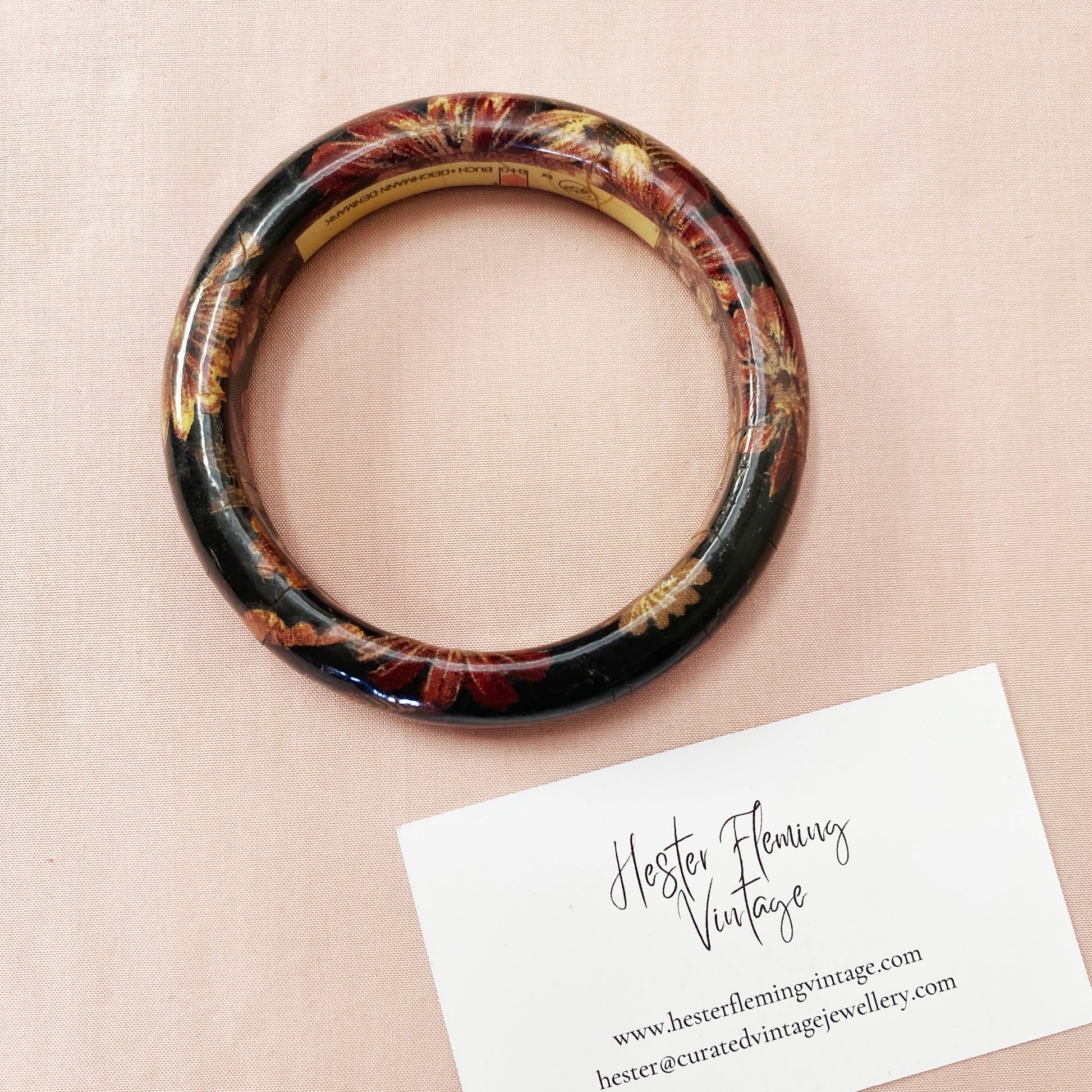 Vintage 1980s Buch + Deichmann resin bangle, excellent condition